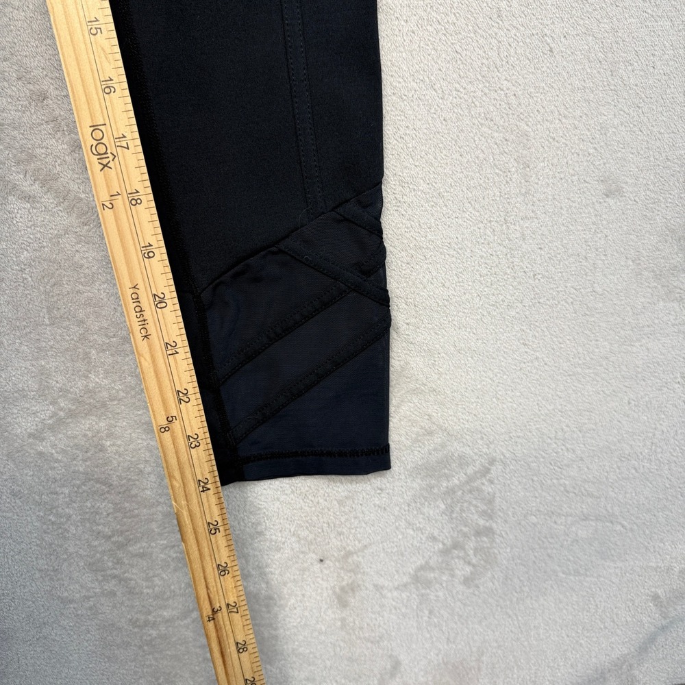 Lilly Pulitzer Pants Women's XS Luxletic Leggings Black Mesh Lattice Pocket Yoga - Picture 8 of 12